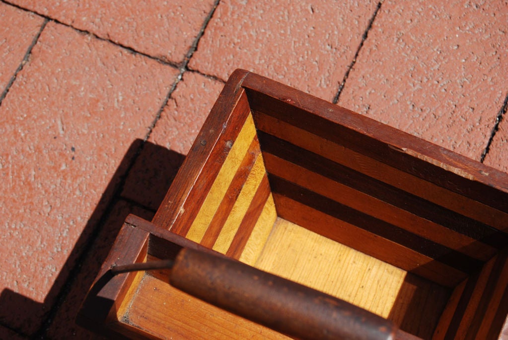 Maple Early 20th Century Mixed Wood Basket For Sale