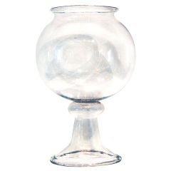 Enormous mid 19th century Blown Glass Fishbowl