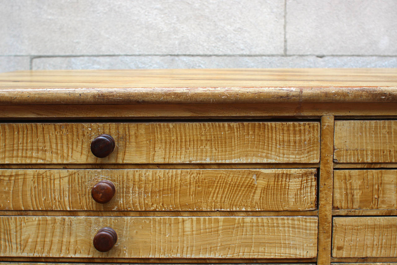 Grain Painted 16-Drawer Chest, circa 1860 In Excellent Condition For Sale In Philadelphia, PA