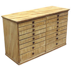 Grain Painted 16-Drawer Chest, circa 1860