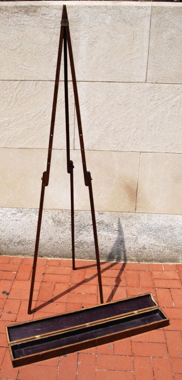 English 19th Century Artist's Folding Field/Travel Plein Air Easel