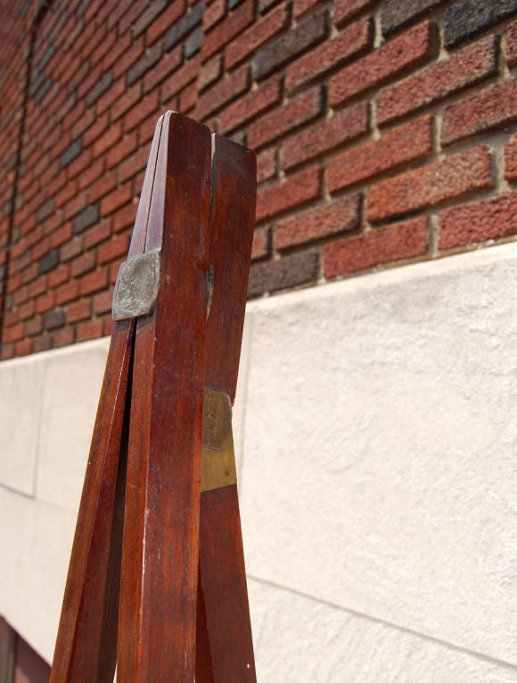 19th Century Artist's Folding Field/Travel Plein Air Easel In Excellent Condition In Philadelphia, PA