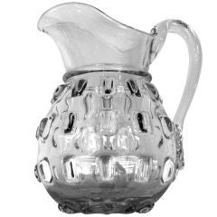 American Blown Glass "Cleat" Pitcher, circa 1850