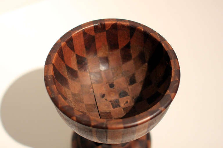 20th Century Turned Mixed Wood Goblet, circa 1900