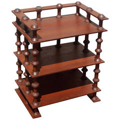 American Spool Shelf / Side Table, circa 1900