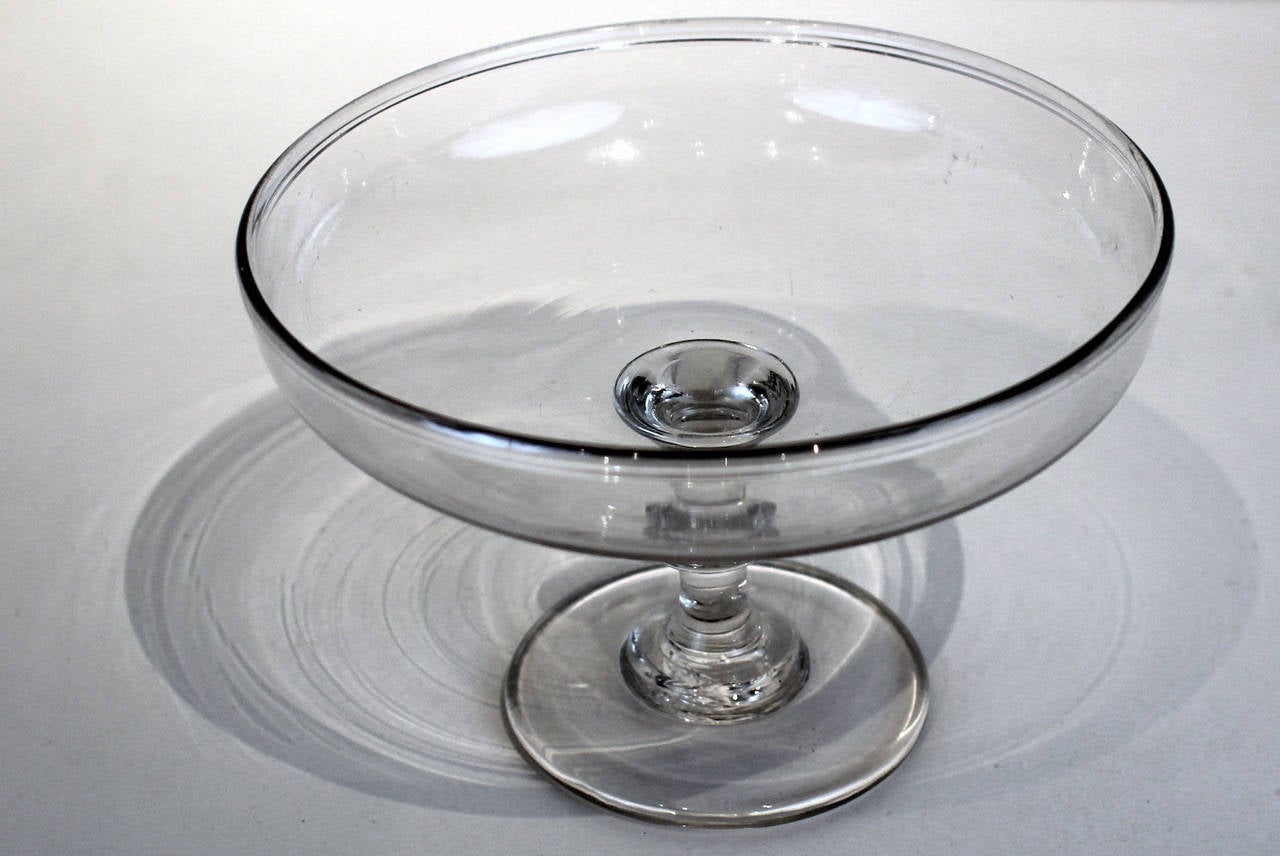 Small Sized Blown Glass Compote