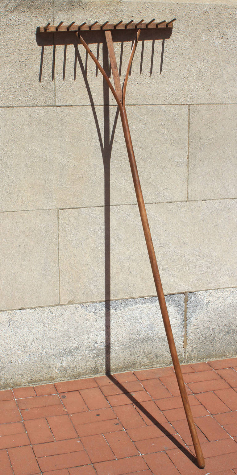 Split Handle Hay Rake at 1stDibs