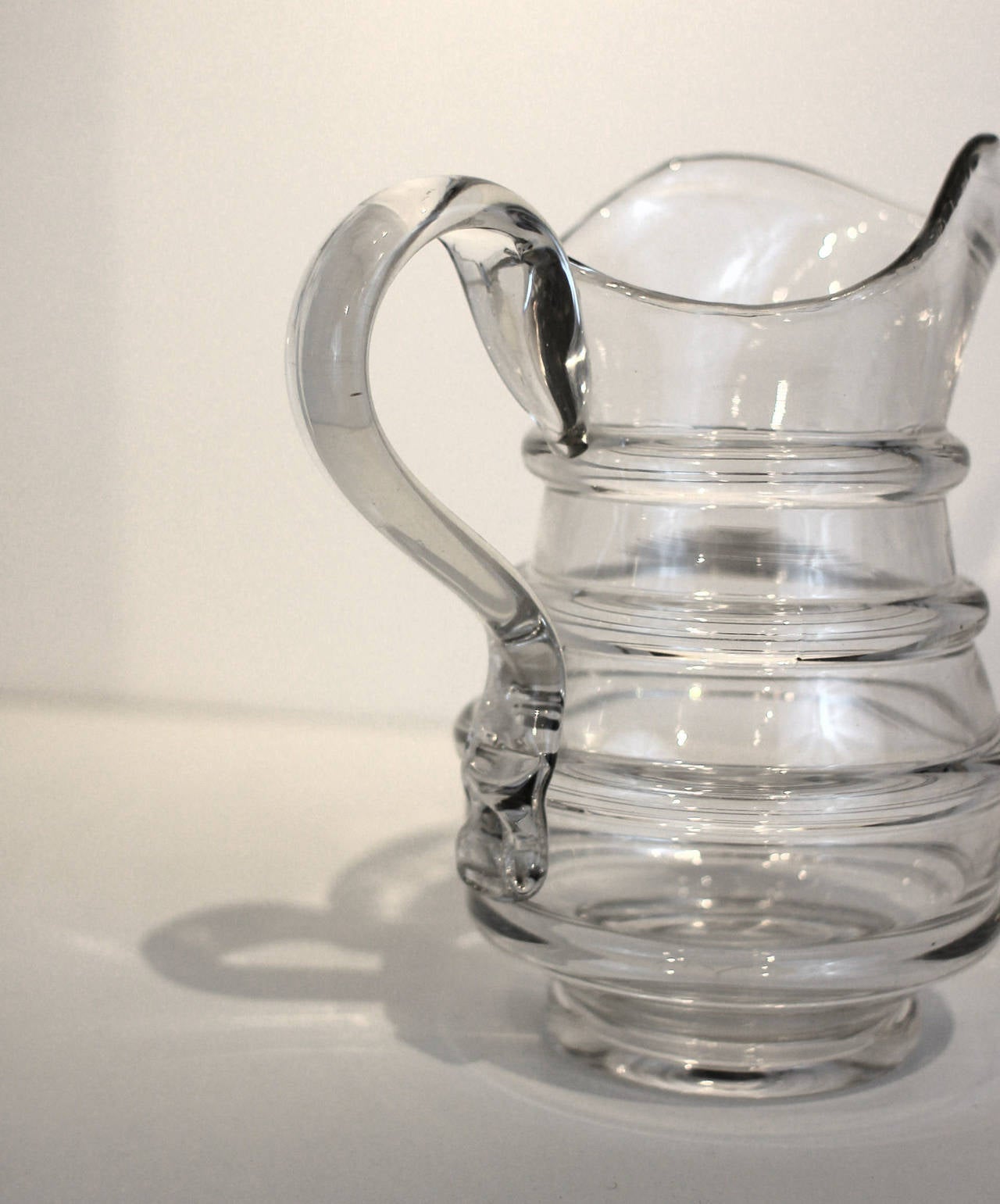 Federal American Blown Glass Pitcher, Mid-19th Century