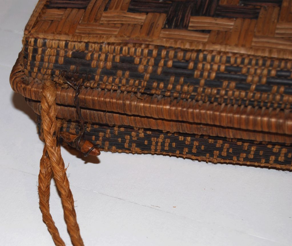 Rare African Revolutionary Splint Woven Briefcase circa 1970 1