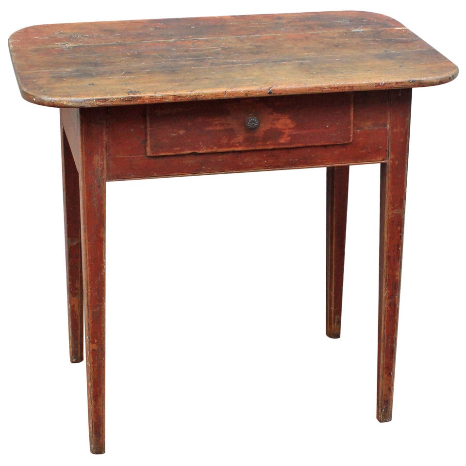 New England Painted Server Table, circa 1825