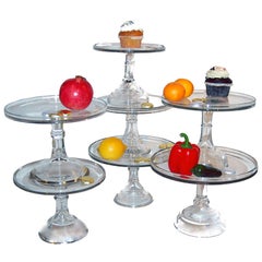 Antique 15 Glass Cake Stands