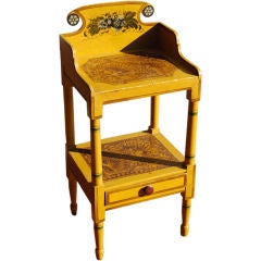 Antique New England Sheraton Painted Washstand, circa 1840