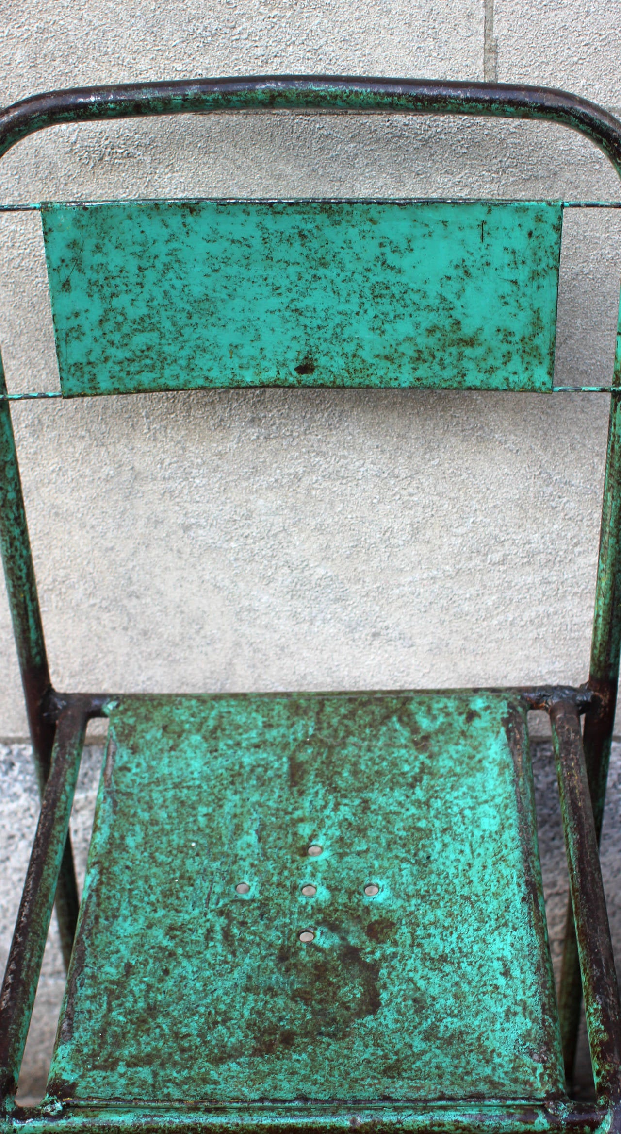 American Pair of Painted Metal Chairs