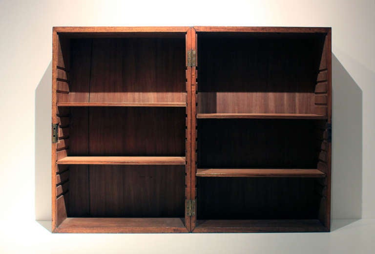 Rare Campaign Book Cabinet, mid 19th century 4