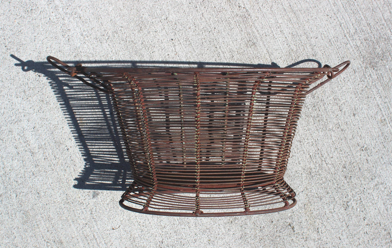 American 19th Century Wire Basket