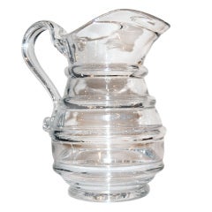 Mid 19th Century American Blown Glass Pitcher