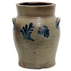Antique Mid 19th Century Stoneware Crock