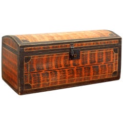 Large, Painted Dome-Top Box, Vermont, circa 1840