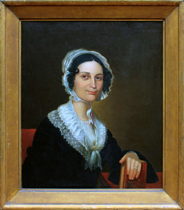 Pair of Portraits dated 1841 by well-known New England Artist