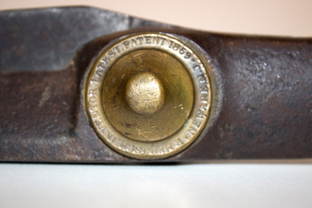 American Oversize mid-19th c. Patented Tailoring Scissors, Newark, NJ