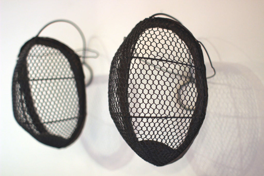 Leather Pair of Early 20th Century Fencing Masks