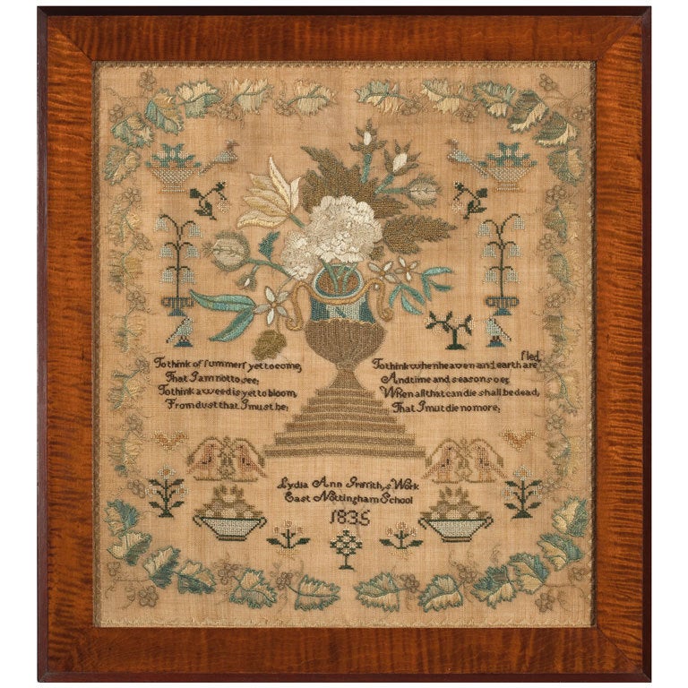 Important Maryland Sampler, 1835