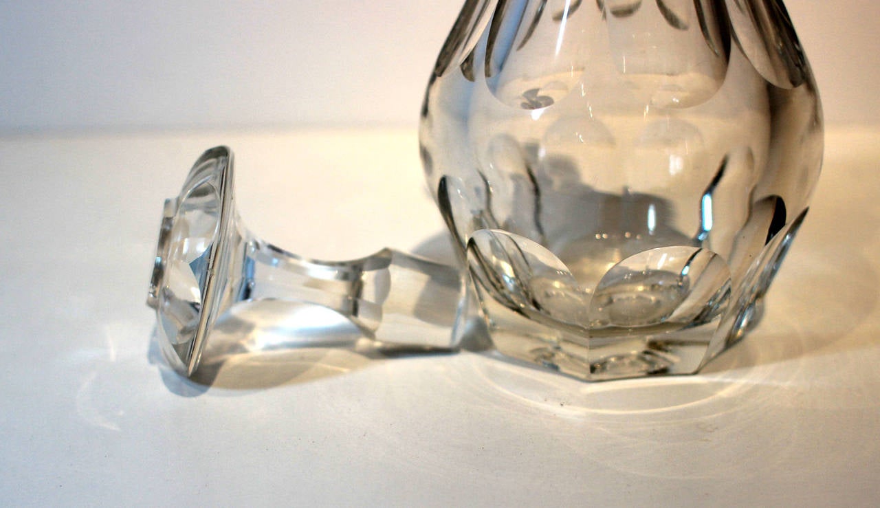 19th Century Cut-Glass Decanter For Sale