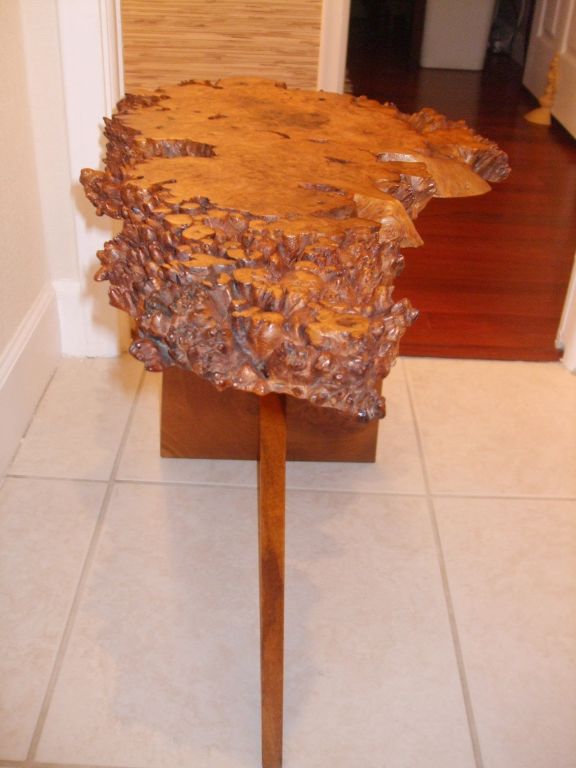 Joinery Burl End Table by George Nakashima