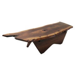 A Black Walnut Coffee Table by George Nakashima