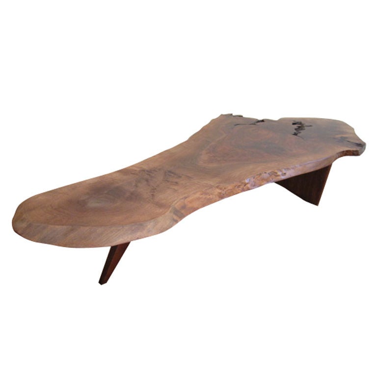 Walnut Conoid Coffee Table By George Nakashima