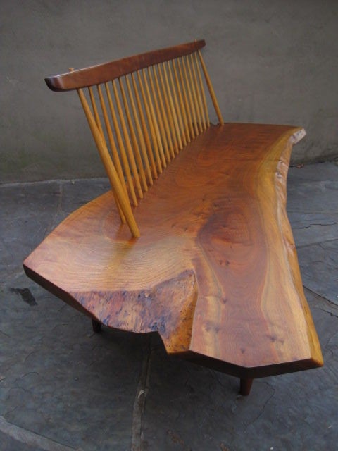 20th Century A Conoid Bench by George Nakashima