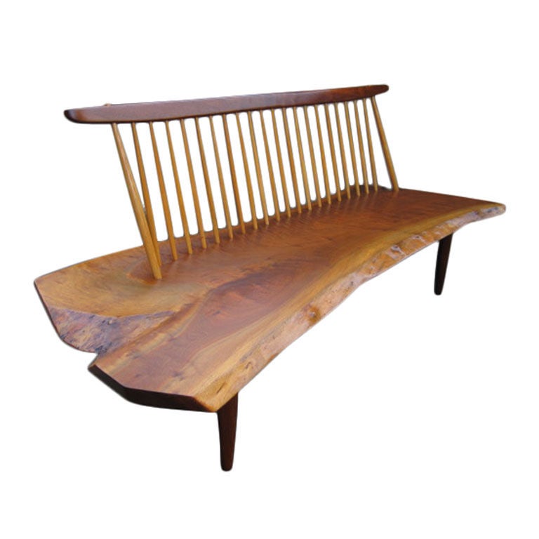 A Conoid Bench by George Nakashima