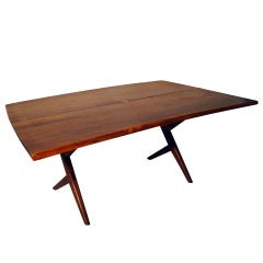 Walnut Conoid Table /desk by George Nakashima
