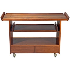 A Walnut Tea Cart / Bar by George Nakashima
