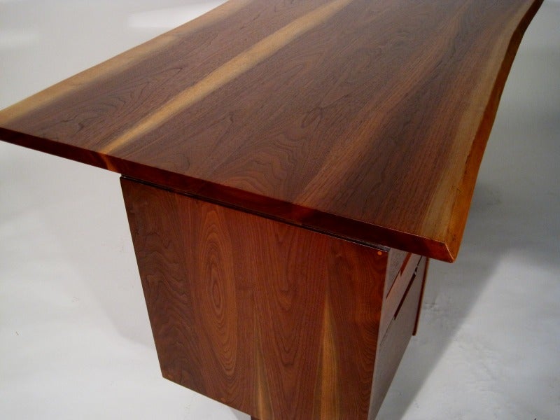 A Walnut Double pedestal Desk by George Nakashima 3