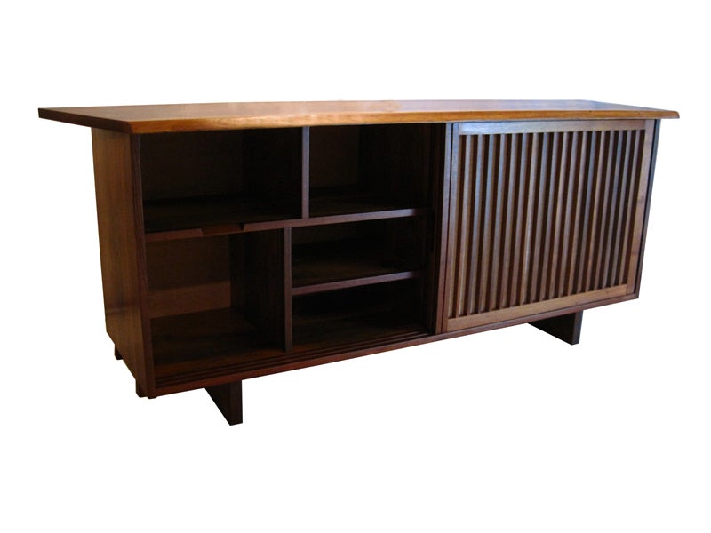 A Walnut Floor Cabinet by George Nakashima