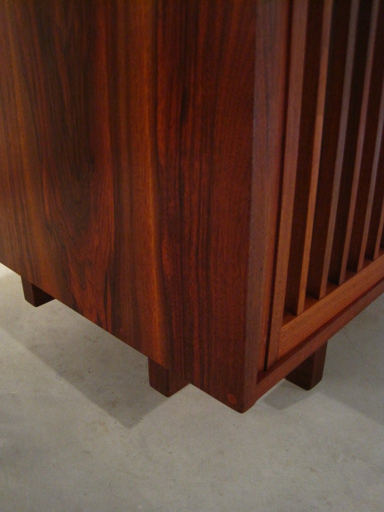 A Walnut Floor Cabinet by George Nakashima For Sale 1