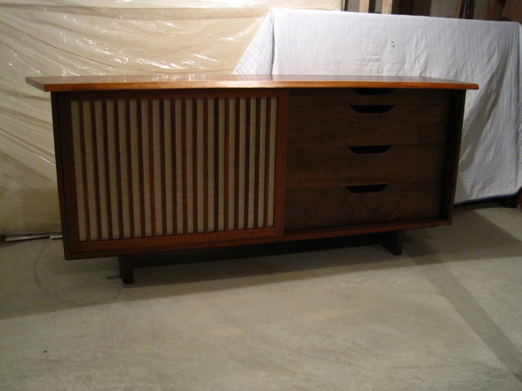 A Walnut Floor Cabinet by George Nakashima For Sale 3