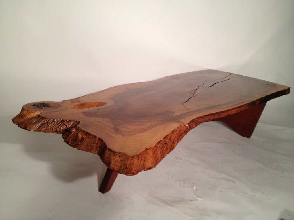 American Walnut Coffee Table by George Nakashima For Sale