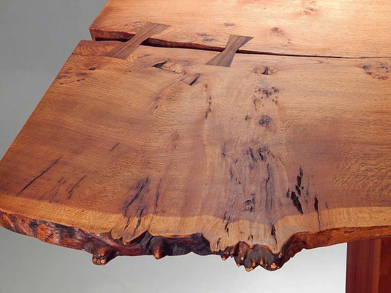 20th Century English Oak Burl Table By George Nakashima