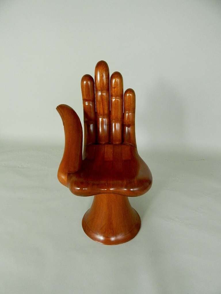 Mid-Century Modern Mahogany Hand Chair by Pedro Friedeberg For Sale