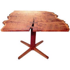 English Oak Burl Table By George Nakashima