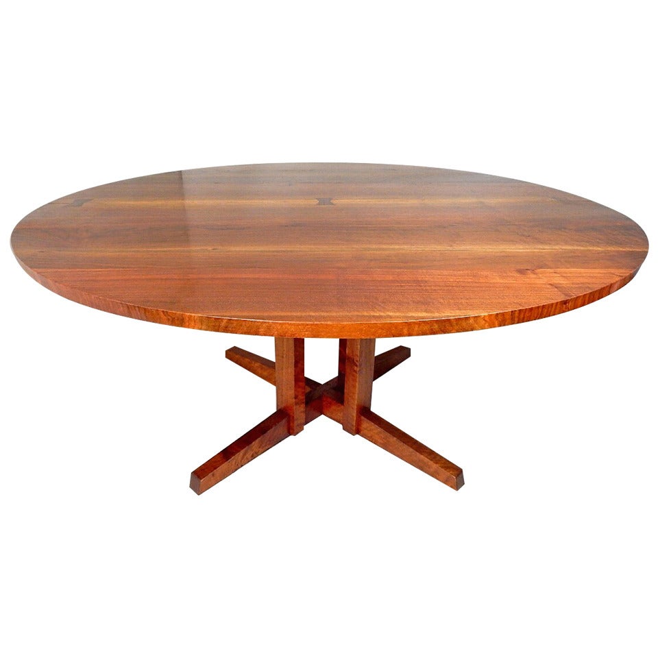 Walnut Cluster Base Table by George Nakashima For Sale