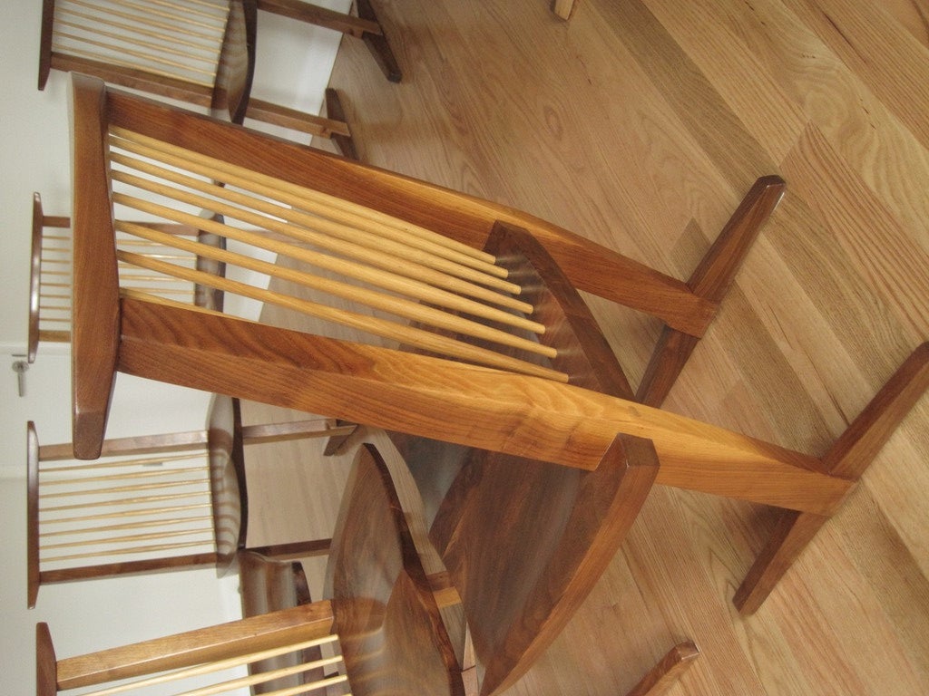 Set of Eight Conoid Chairs by George Nakashima In Excellent Condition For Sale In Sea Cliff, NY