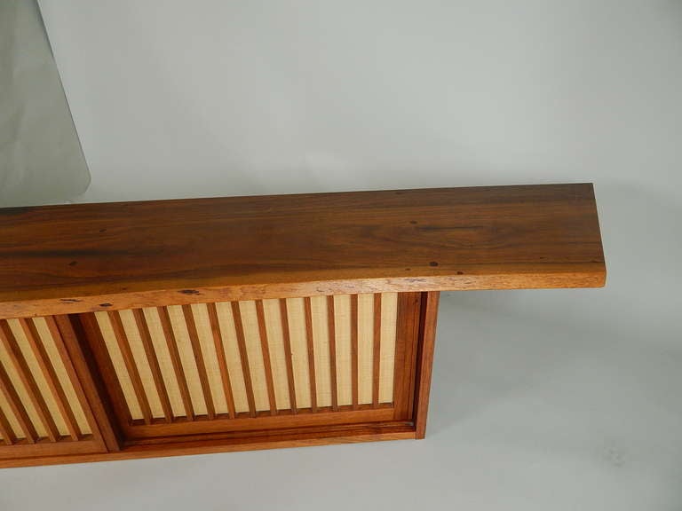 Mid-Century Modern Walnut Wall Cabinet by George Nakashima For Sale