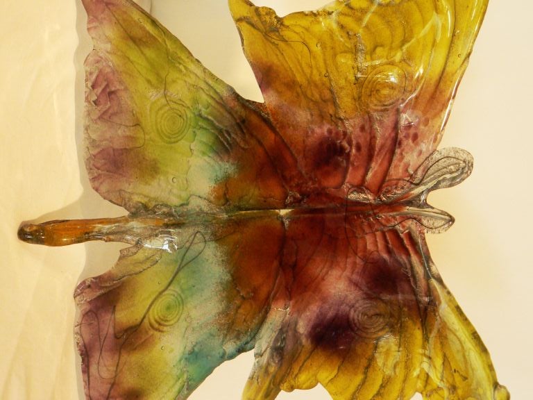 Amanda Brisbane (British 1964-  ) is internationally recognized as a singularly talented sand casted glass artist within her own medium, techniques, and the remarkable, stunning pieces she creates. “Inspired by glass and the challenges it creates;