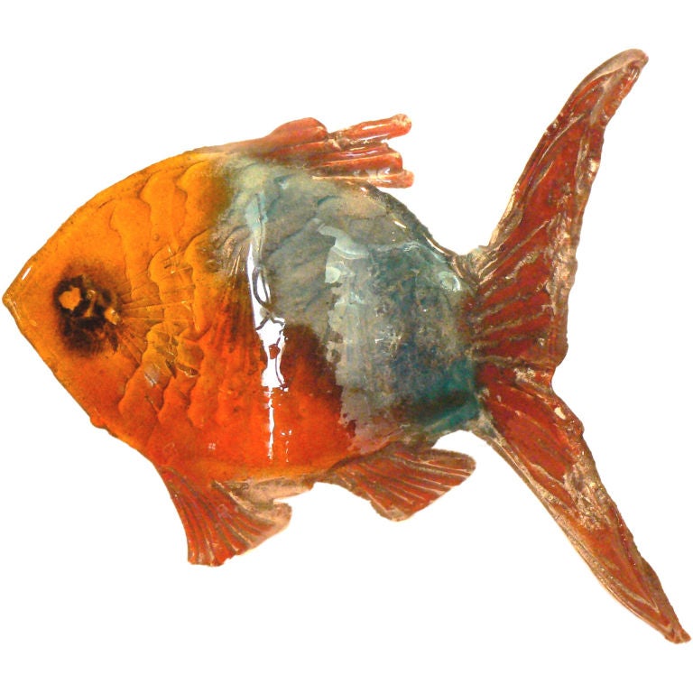 Glass Fish Sculpture by Amanda Brisbane