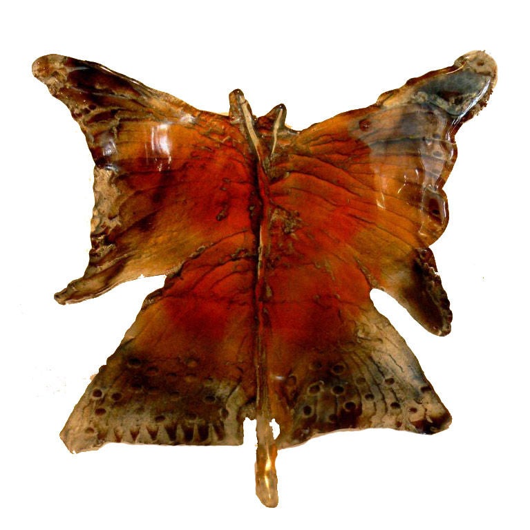Glass Butterfly  Sculpture by Amanda Brisbane