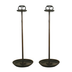 Meiji Period Japanese Candle Holders