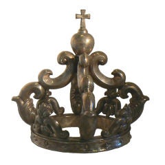 Vintage Spanish Colonial Style Sterling Silver Crown